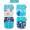 Happyflute 2020 New 4pcs/set Washable Eco-Friendly Cloth Diaper Adjustable Nappy Reusable Cloth Diapers Fit 0-2years 3-15kg baby