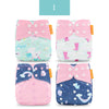 Happyflute 2020 New 4pcs/set Washable Eco-Friendly Cloth Diaper Adjustable Nappy Reusable Cloth Diapers Fit 0-2years 3-15kg baby